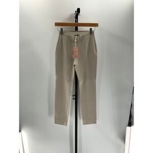 Quince Women's Beige Ankle Pants